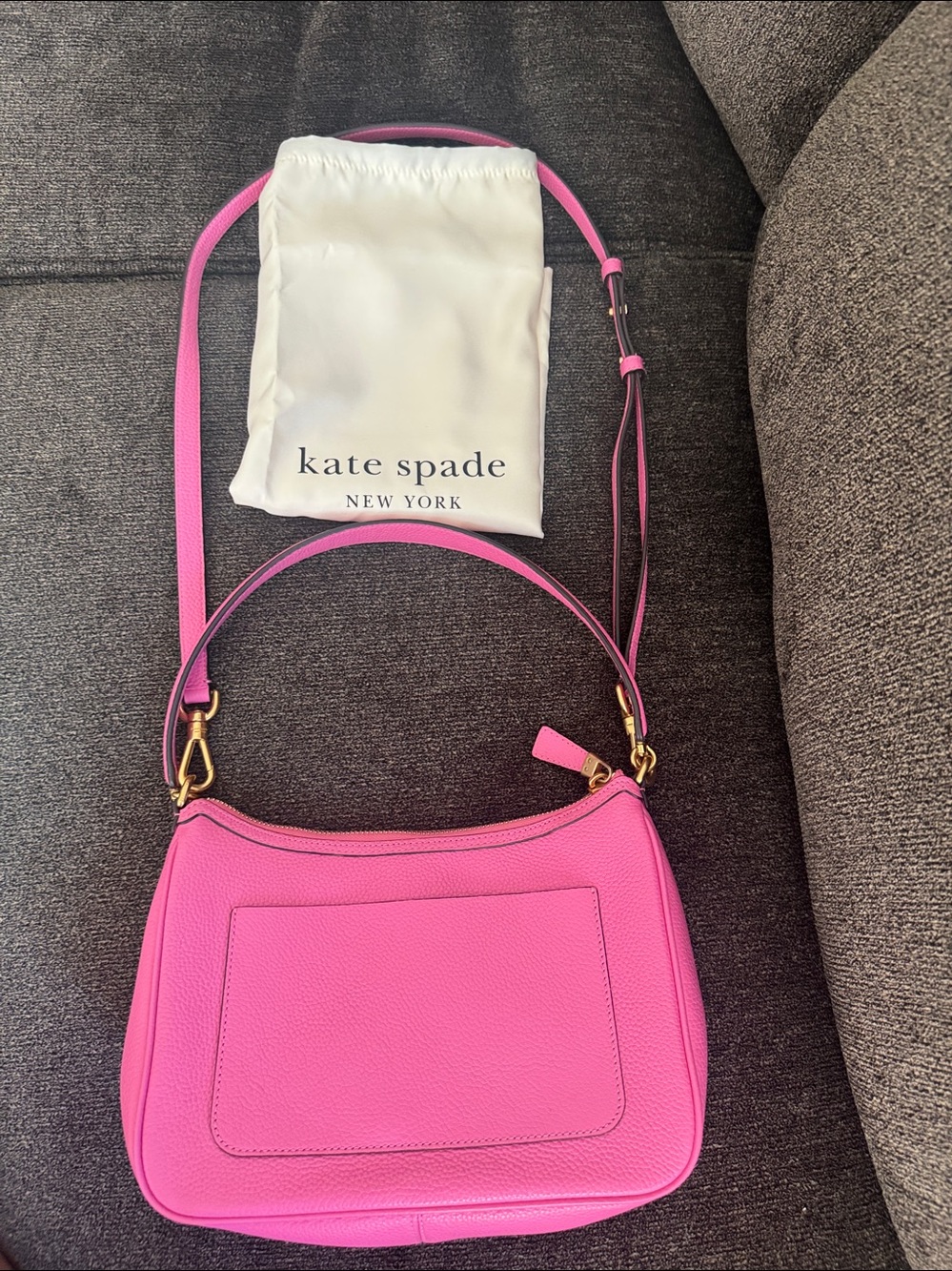 Kate spade pink crossbody purse - Picture 2 of 4